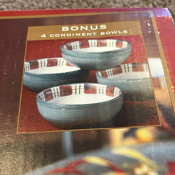 LENOX NEW IN BOX -Vintage Home for the Holidays Winter Greetings 12 piece set - Picture 6 of 10